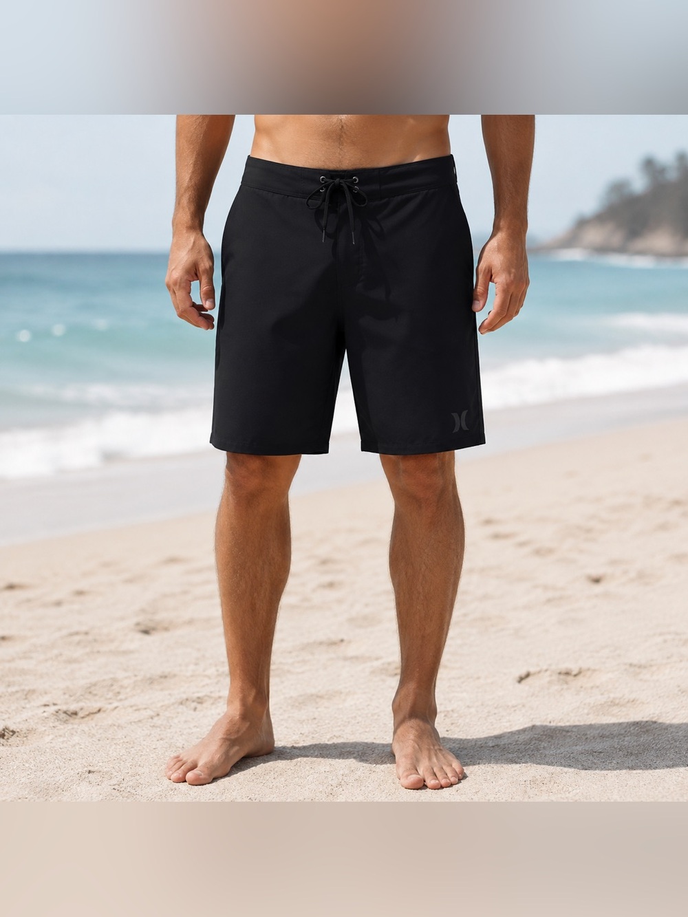 Hurley Men’s Black Board Shorts Swim Trunks Size 32